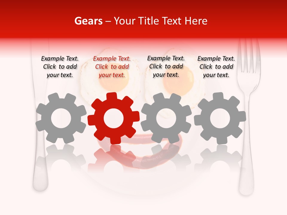 White Steel Meal PowerPoint Template