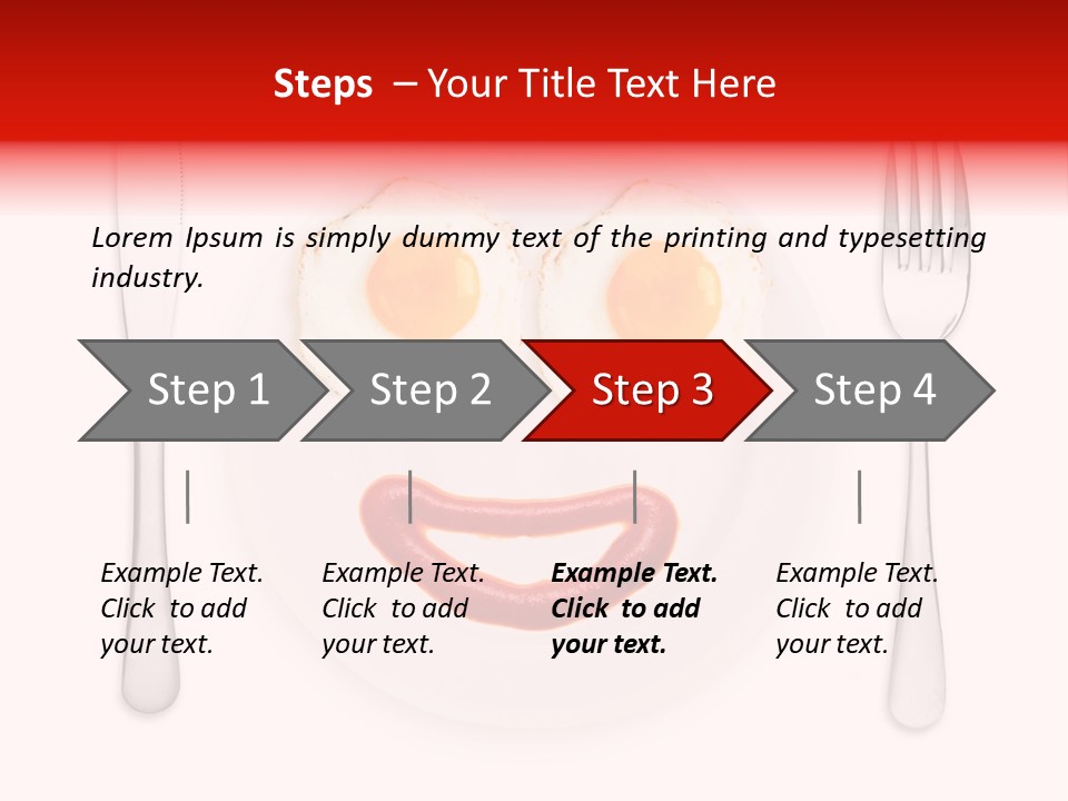 White Steel Meal PowerPoint Template