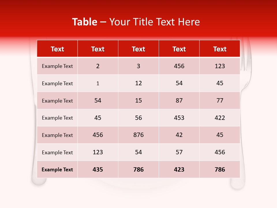 White Steel Meal PowerPoint Template