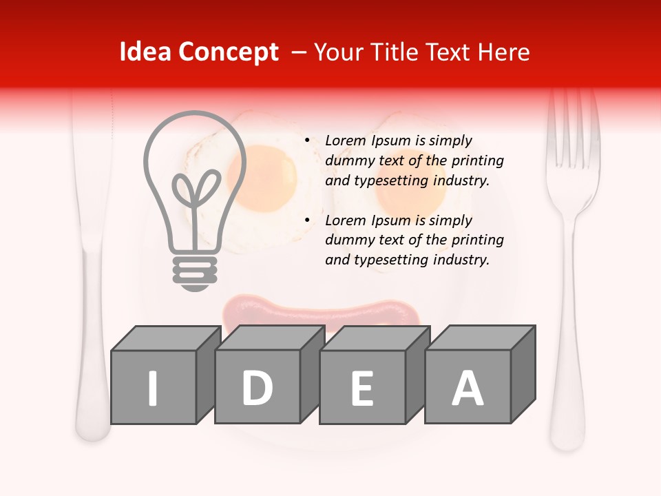 White Steel Meal PowerPoint Template