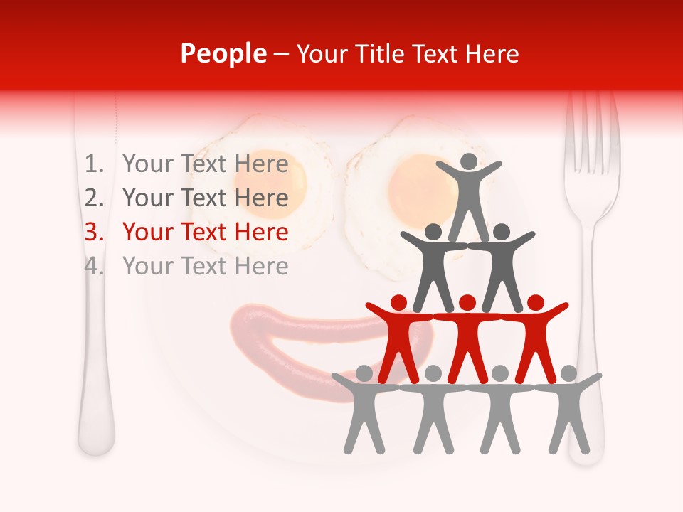 White Steel Meal PowerPoint Template