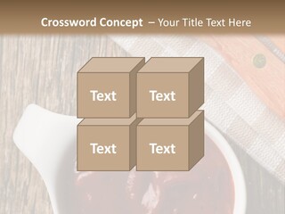 Catsup Steak Sauce Food PowerPoint Template