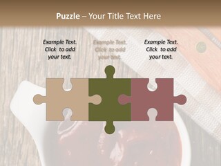 Catsup Steak Sauce Food PowerPoint Template