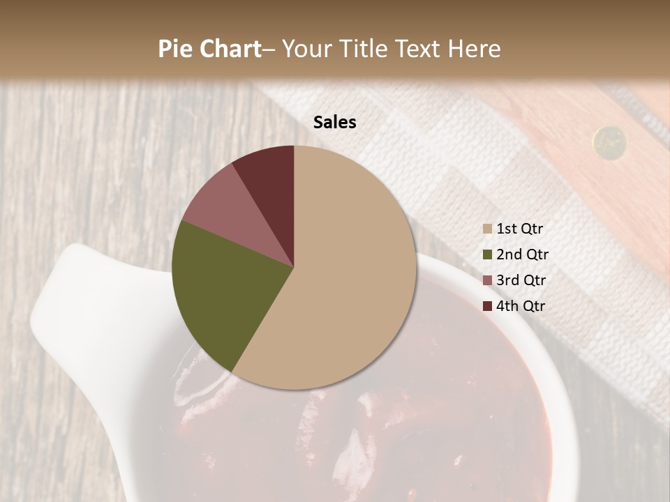 Catsup Steak Sauce Food PowerPoint Template