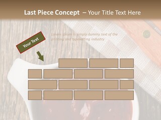 Catsup Steak Sauce Food PowerPoint Template
