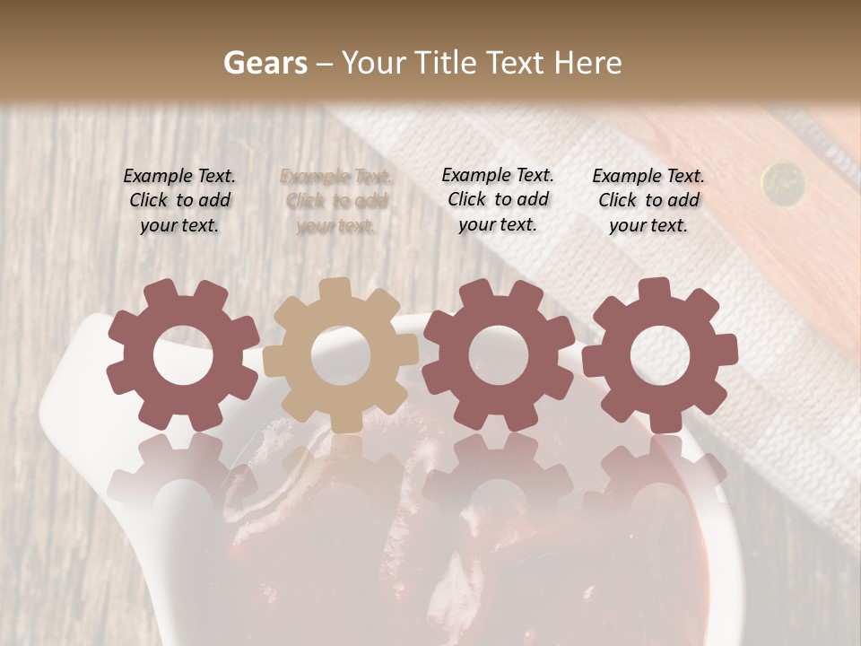 Catsup Steak Sauce Food PowerPoint Template