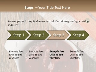 Catsup Steak Sauce Food PowerPoint Template