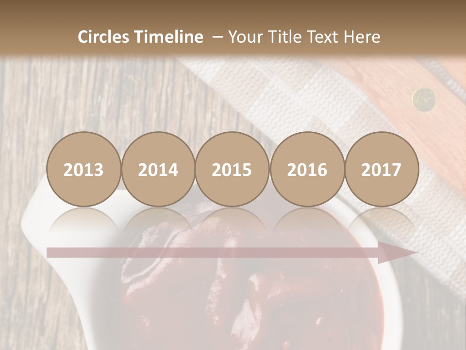 Catsup Steak Sauce Food PowerPoint Template