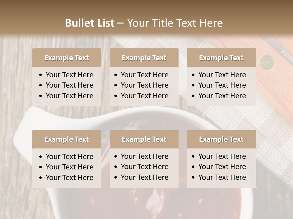 Catsup Steak Sauce Food PowerPoint Template