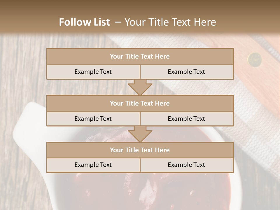 Catsup Steak Sauce Food PowerPoint Template