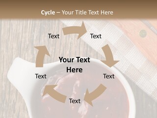 Catsup Steak Sauce Food PowerPoint Template