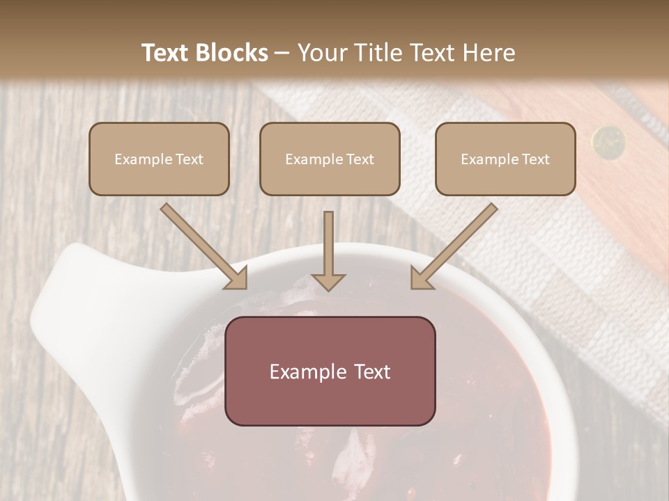 Catsup Steak Sauce Food PowerPoint Template