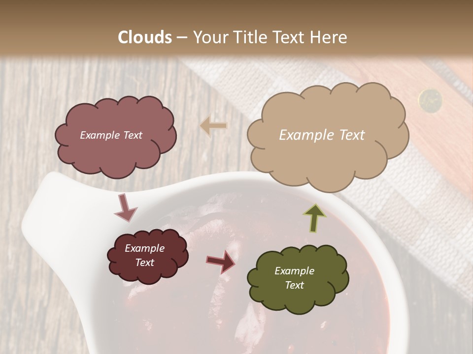 Catsup Steak Sauce Food PowerPoint Template