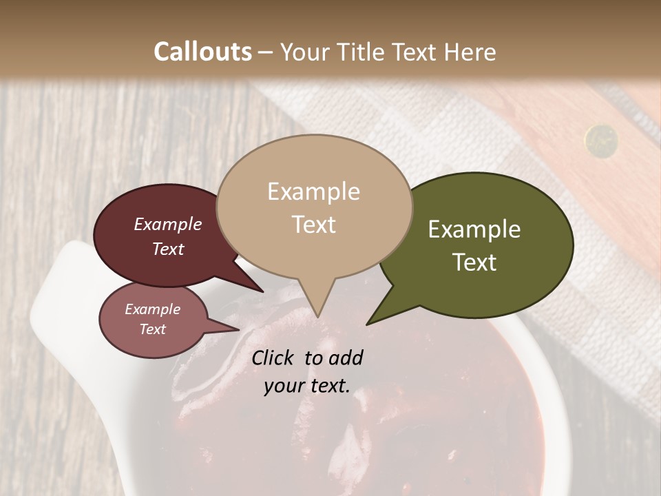 Catsup Steak Sauce Food PowerPoint Template