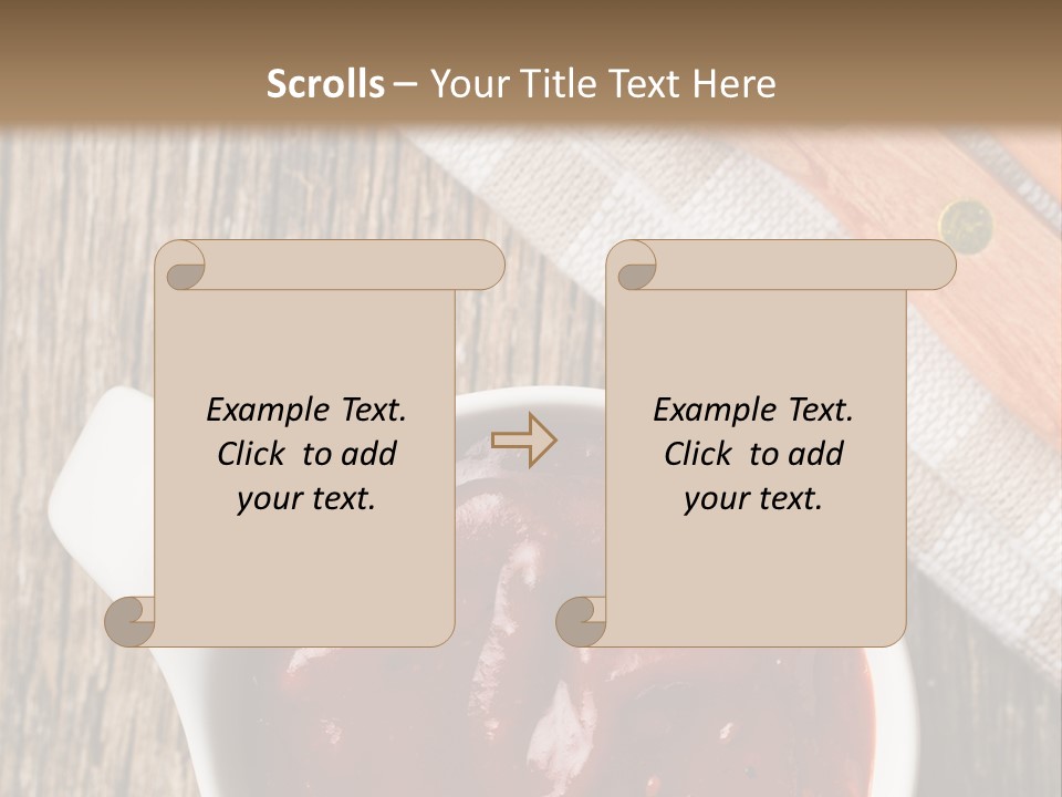 Catsup Steak Sauce Food PowerPoint Template