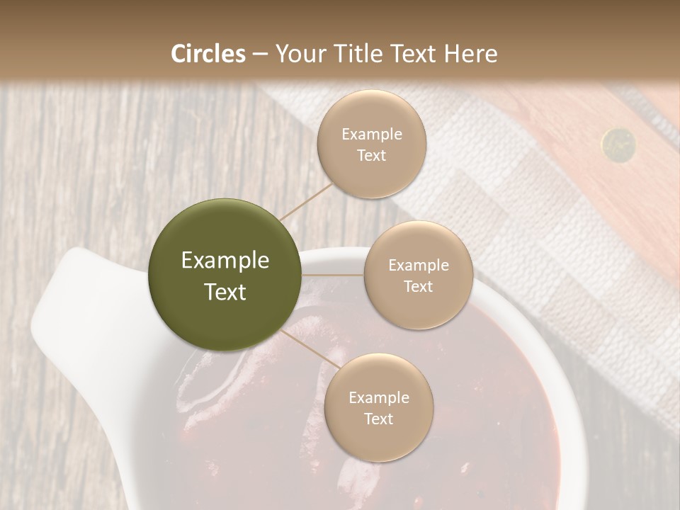 Catsup Steak Sauce Food PowerPoint Template