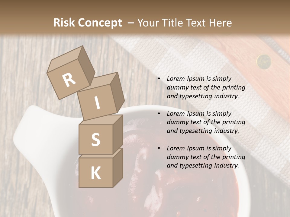 Catsup Steak Sauce Food PowerPoint Template