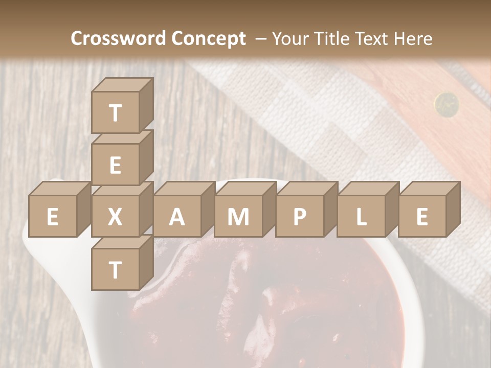 Catsup Steak Sauce Food PowerPoint Template