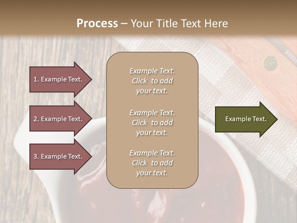 Catsup Steak Sauce Food PowerPoint Template