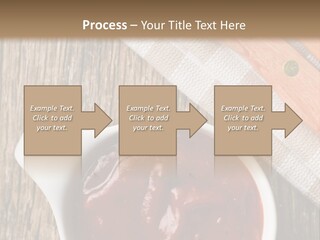Catsup Steak Sauce Food PowerPoint Template