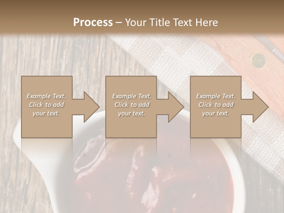 Catsup Steak Sauce Food PowerPoint Template