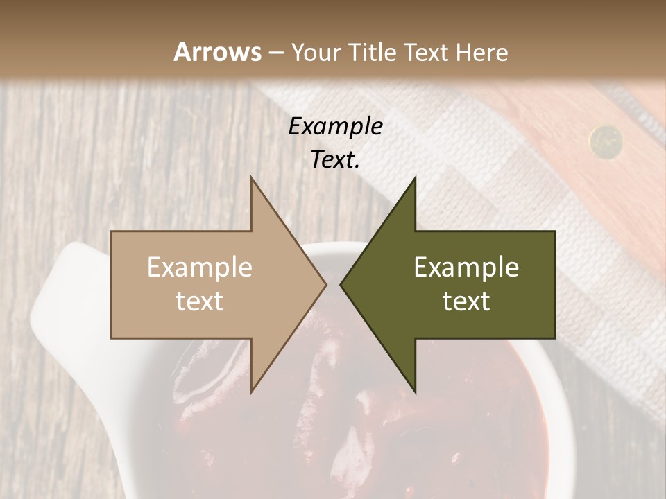 Catsup Steak Sauce Food PowerPoint Template