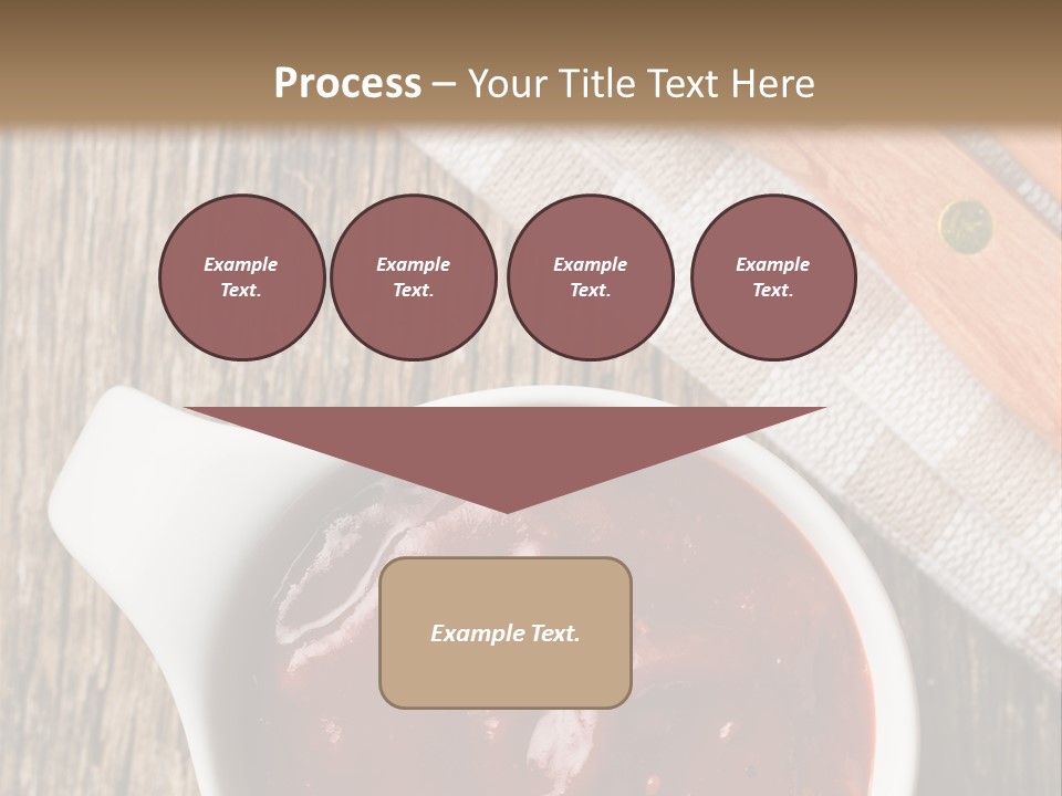 Catsup Steak Sauce Food PowerPoint Template