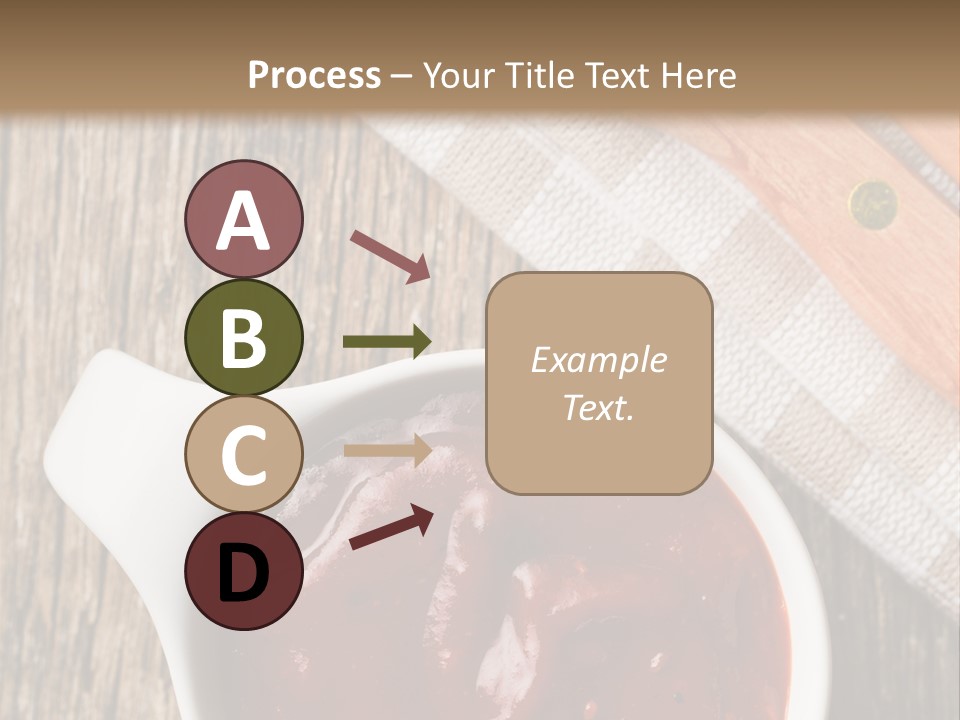 Catsup Steak Sauce Food PowerPoint Template