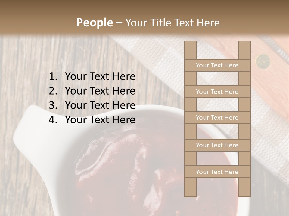 Catsup Steak Sauce Food PowerPoint Template