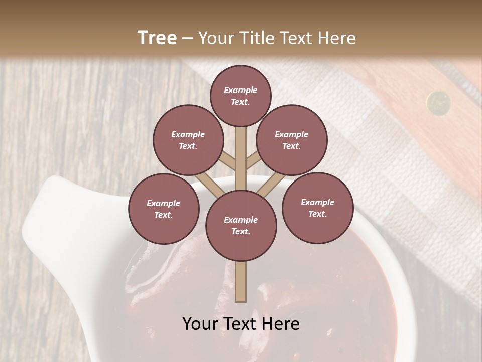 Catsup Steak Sauce Food PowerPoint Template