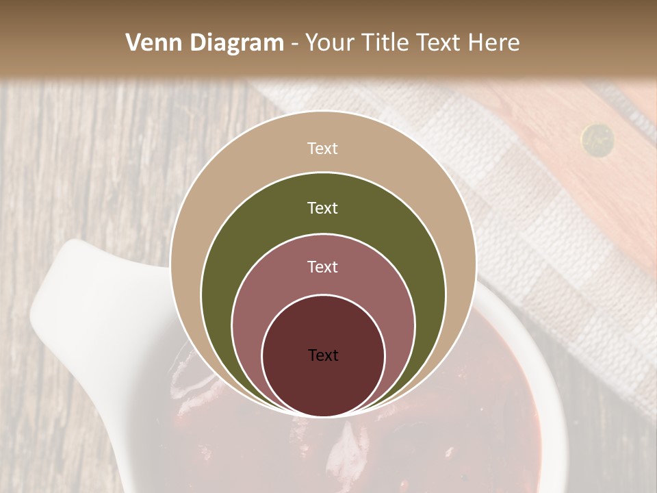 Catsup Steak Sauce Food PowerPoint Template