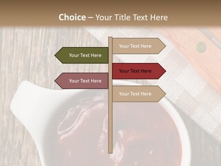 Catsup Steak Sauce Food PowerPoint Template