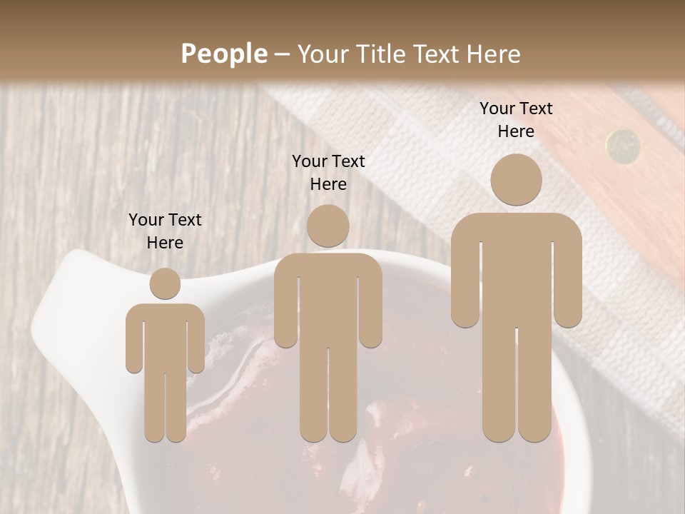 Catsup Steak Sauce Food PowerPoint Template