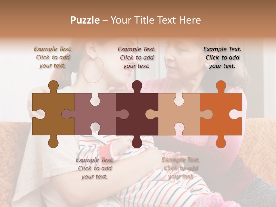 Cry Grandmother Lifestyle PowerPoint Template