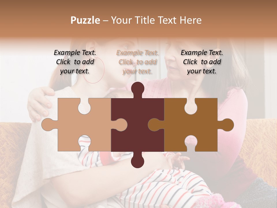 Cry Grandmother Lifestyle PowerPoint Template