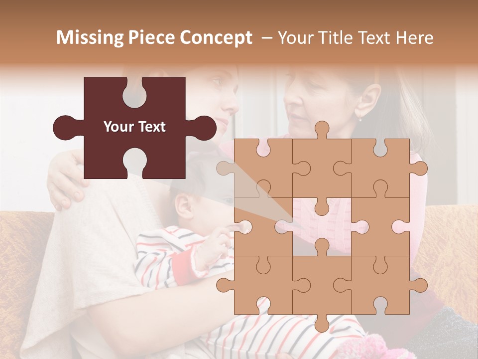 Cry Grandmother Lifestyle PowerPoint Template