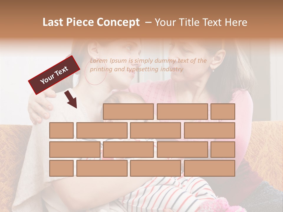 Cry Grandmother Lifestyle PowerPoint Template