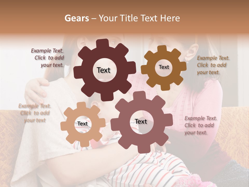 Cry Grandmother Lifestyle PowerPoint Template