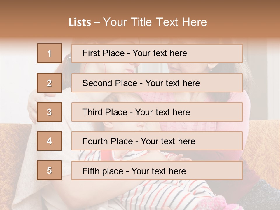 Cry Grandmother Lifestyle PowerPoint Template