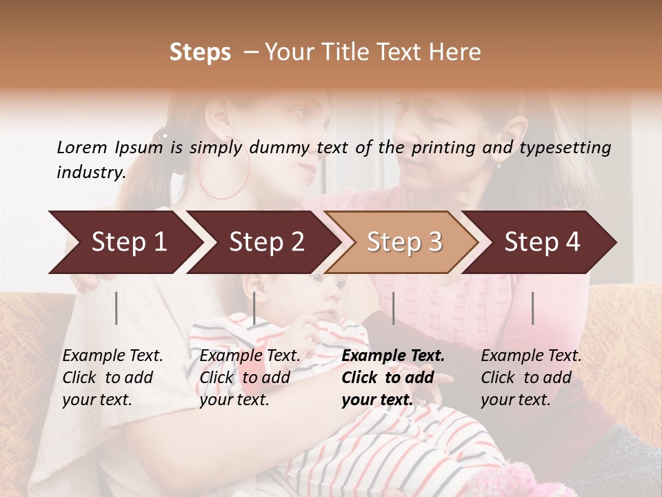 Cry Grandmother Lifestyle PowerPoint Template