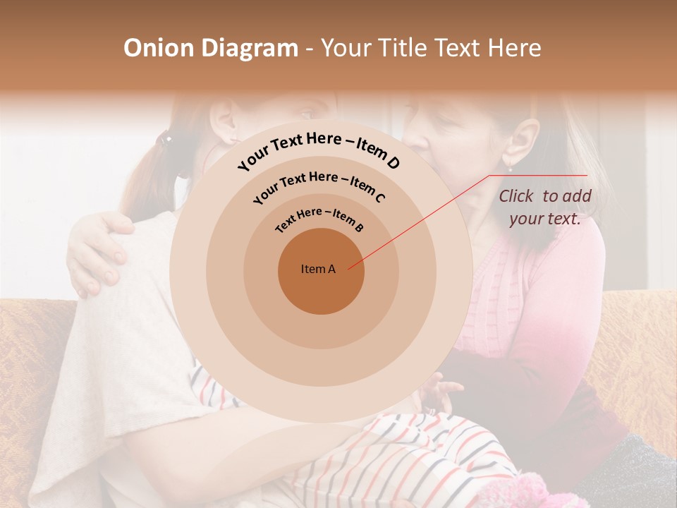 Cry Grandmother Lifestyle PowerPoint Template