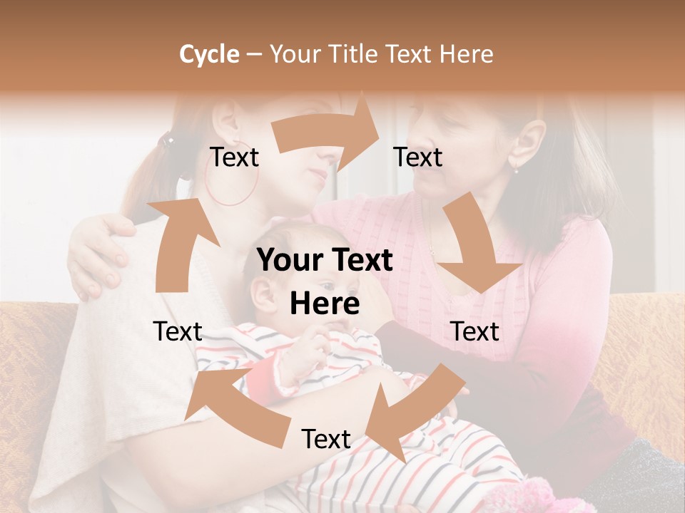 Cry Grandmother Lifestyle PowerPoint Template