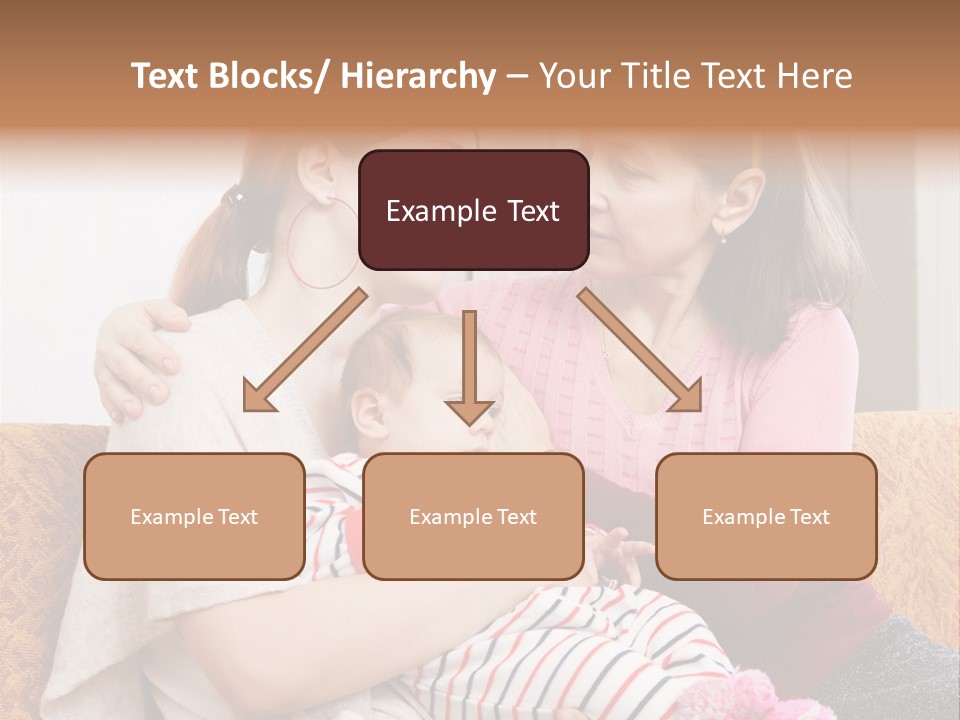 Cry Grandmother Lifestyle PowerPoint Template