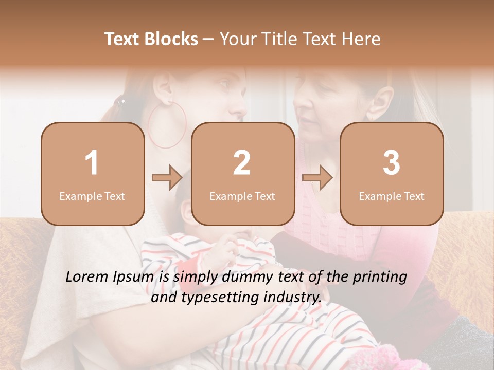 Cry Grandmother Lifestyle PowerPoint Template