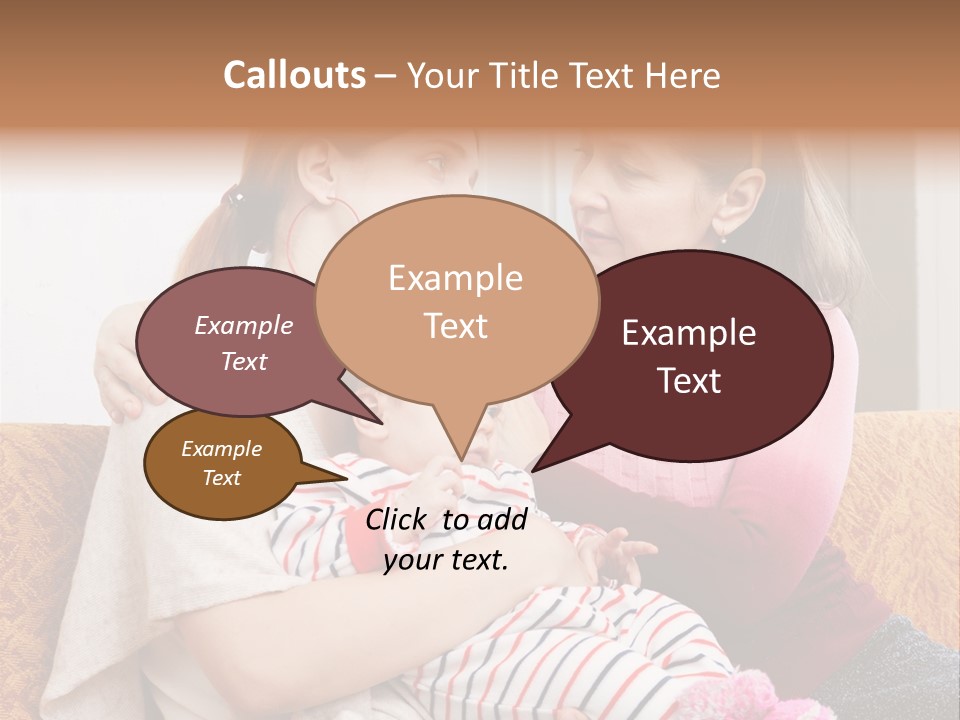 Cry Grandmother Lifestyle PowerPoint Template