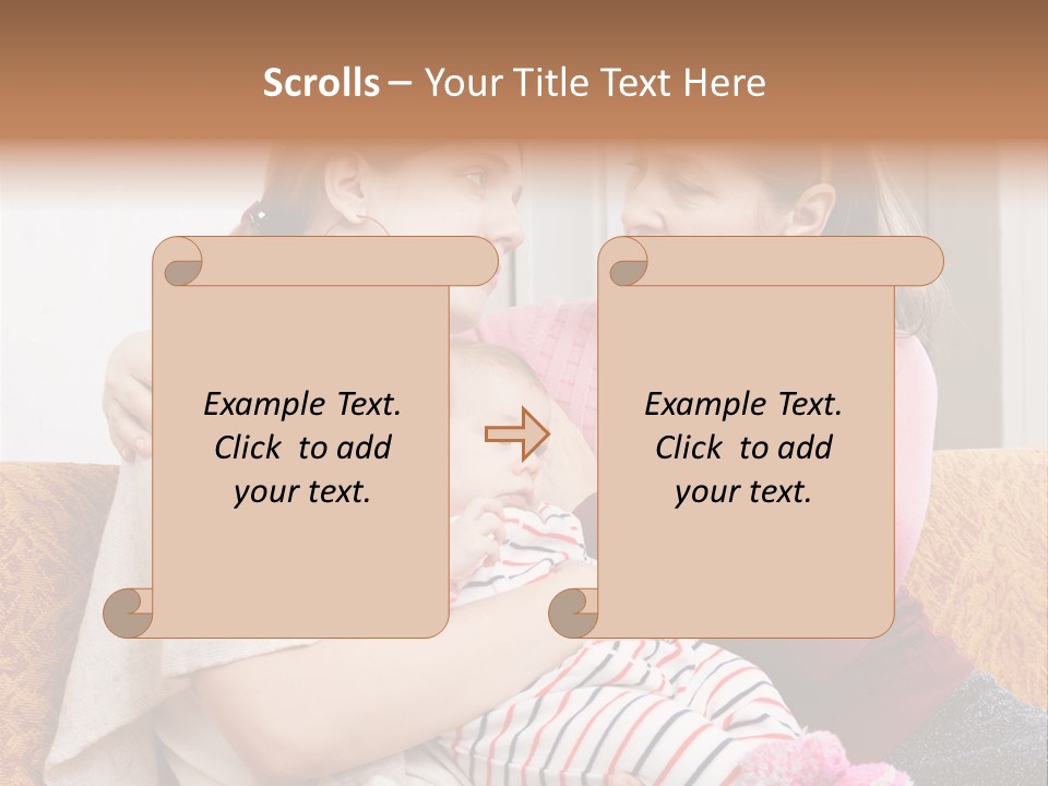 Cry Grandmother Lifestyle PowerPoint Template
