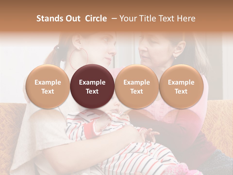 Cry Grandmother Lifestyle PowerPoint Template