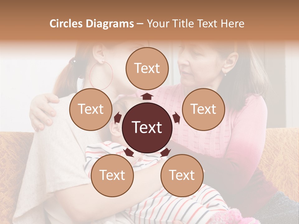 Cry Grandmother Lifestyle PowerPoint Template