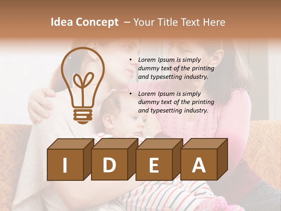 Cry Grandmother Lifestyle PowerPoint Template