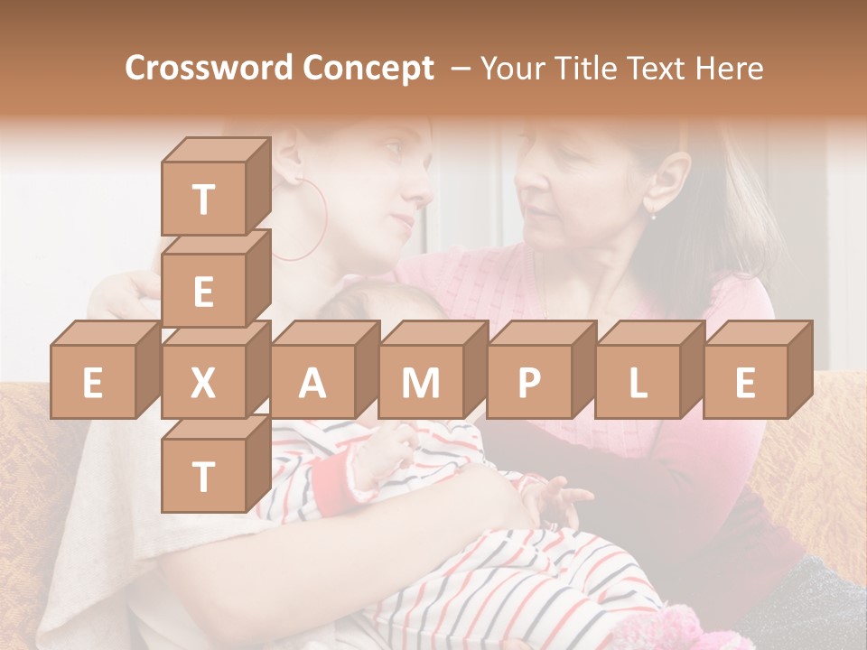 Cry Grandmother Lifestyle PowerPoint Template